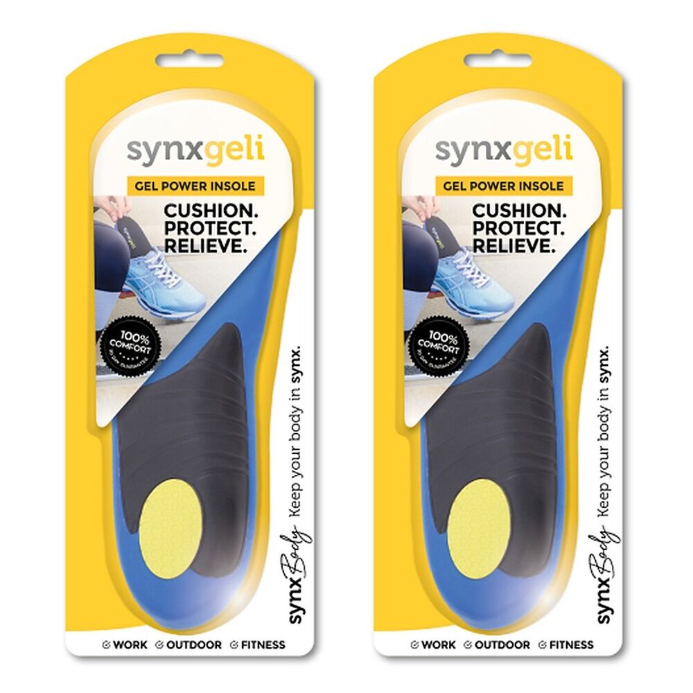 Synx Synxgeli Power Insoles Small Pack of 2