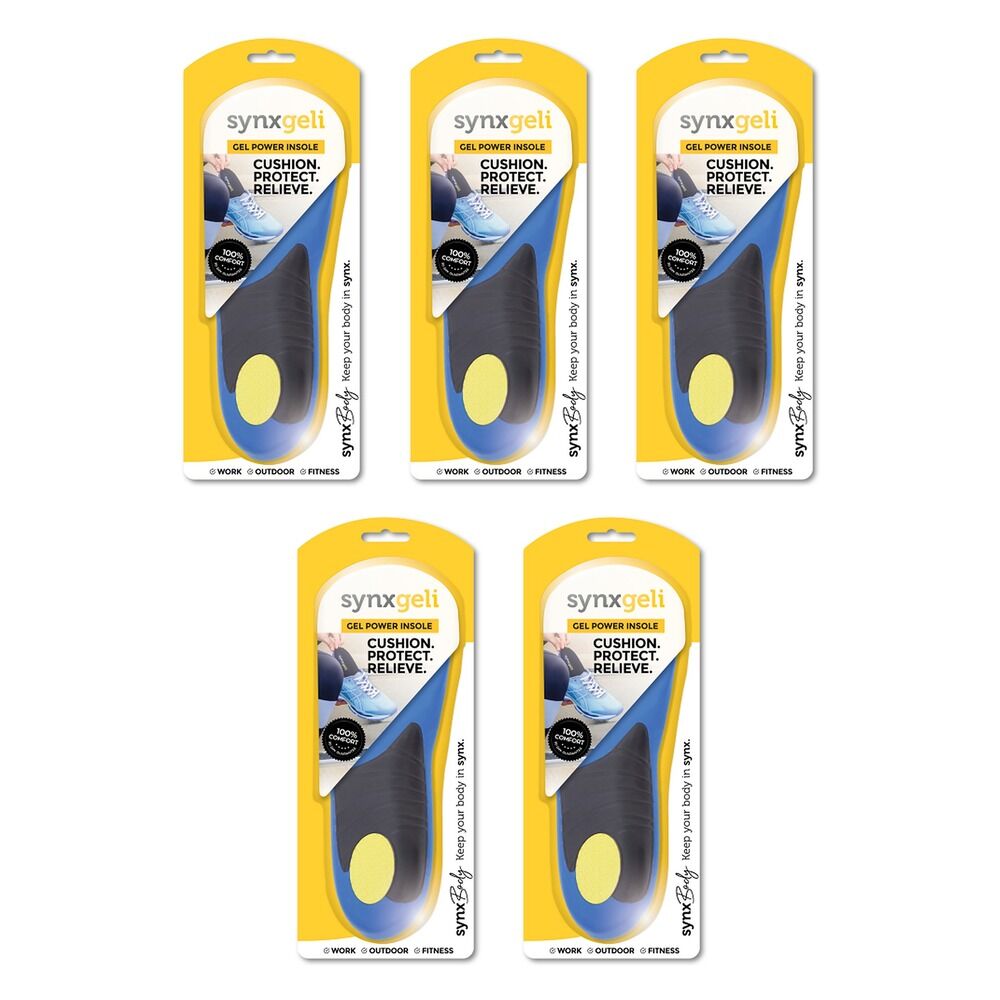 Synx Synxgeli Power Insoles Small Pack of 5
