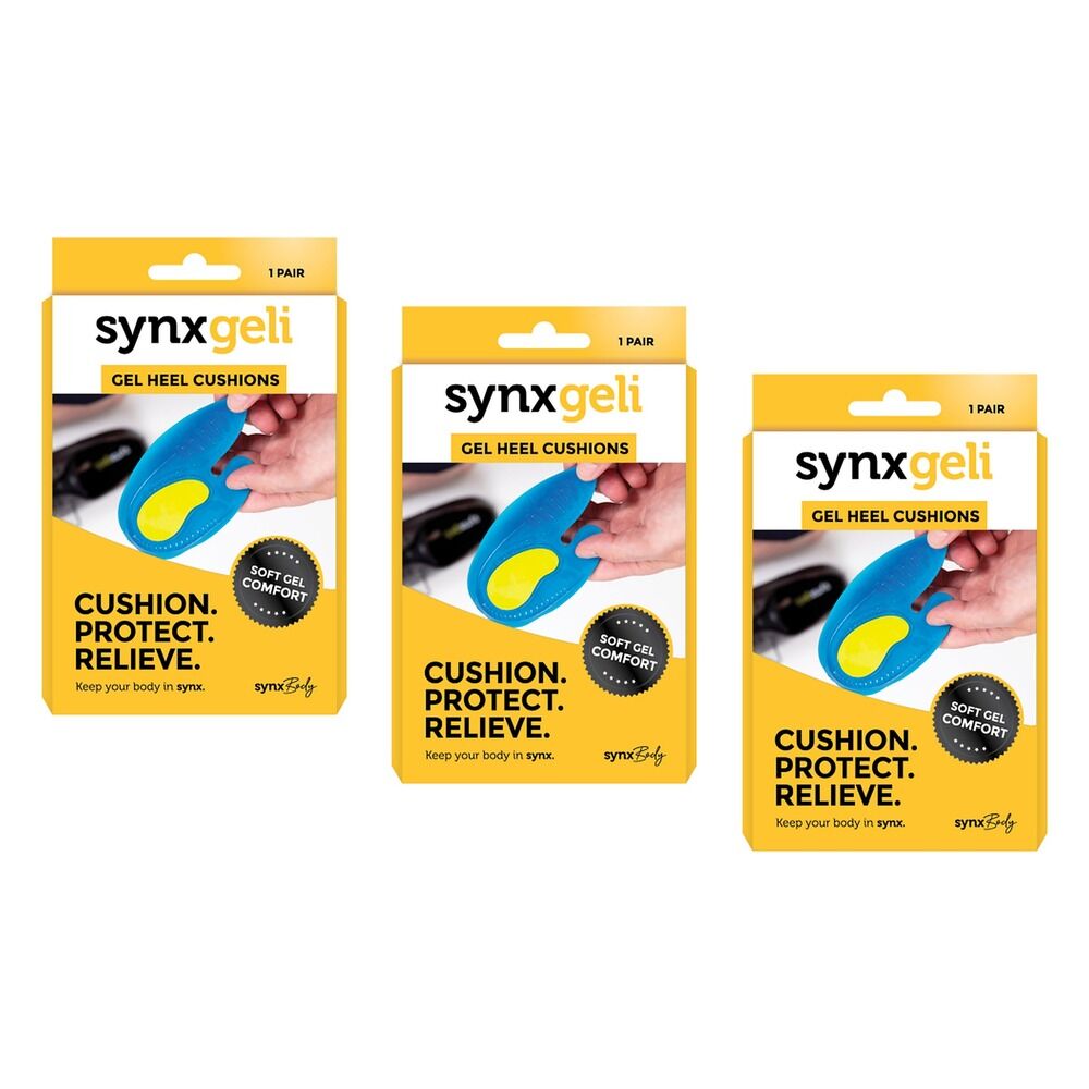 Synx Synxgeli Heel Cushions Small Pack of 3