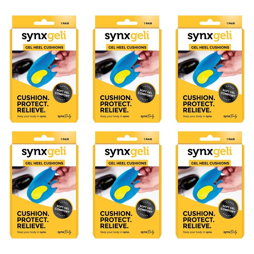 Synx Synxgeli Heel Cushions Small Pack of 6