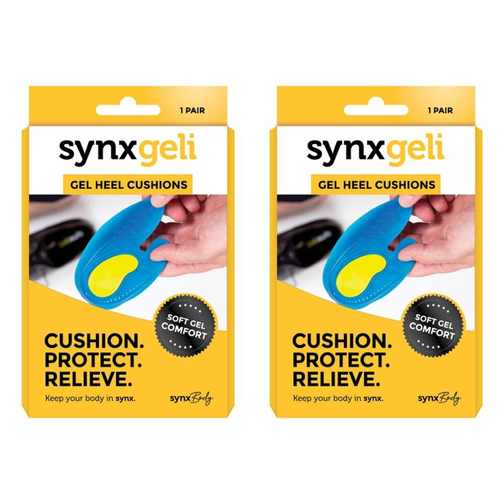 Synx Synxgeli Heel Cushions Medium Pack of 2