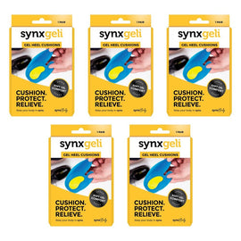 Synx Synxgeli Heel Cushions Medium Pack of 5