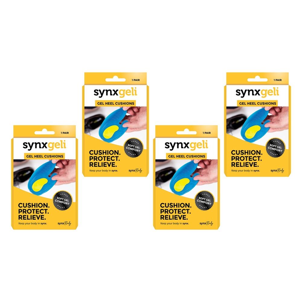Synx Synxgeli Heel Cushions Large Pack of 4