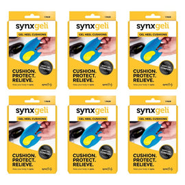 Synx Synxgeli Heel Cushions Large Pack of 6