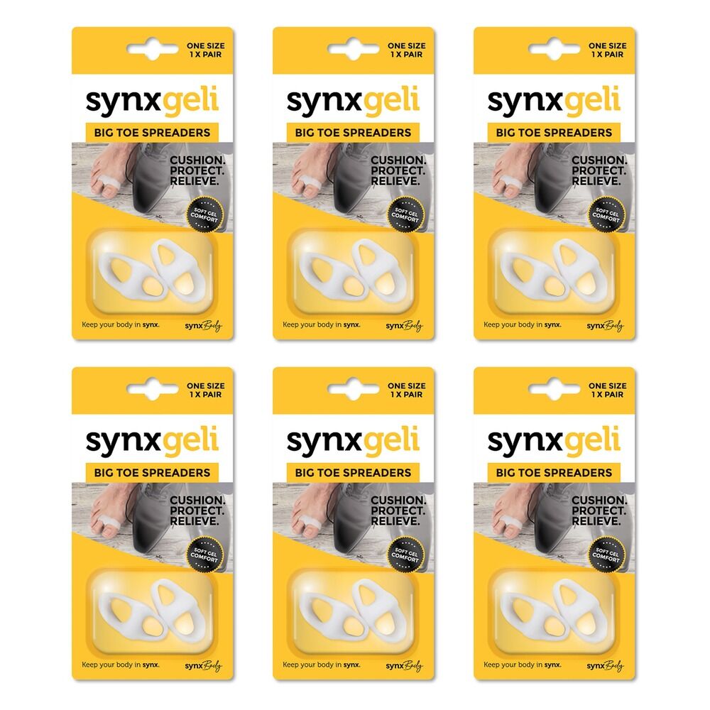 Synx Synxgeli Big Toe Spreader Pack of 6