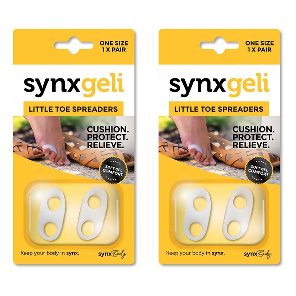 Synx Synxgeli Little Toe Spreader 2 Pack Bundle of 2