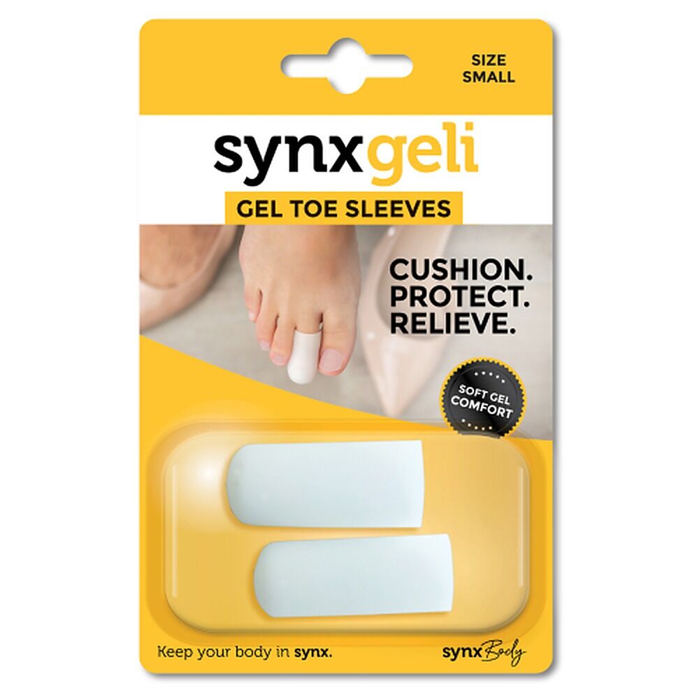 Synx Synxgeli Toe Sleeves Small 2 Pack
