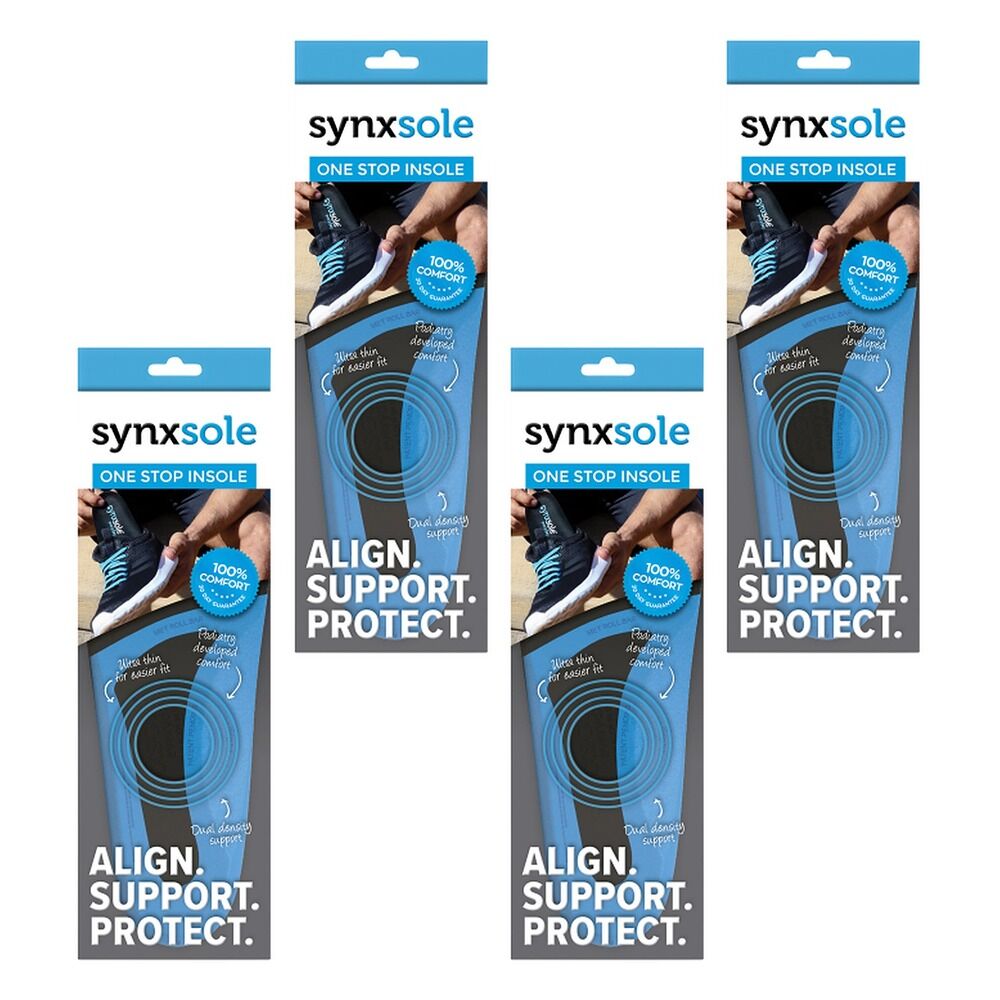 Synx Synxsole One Stop Insole X-Small Pack of 4
