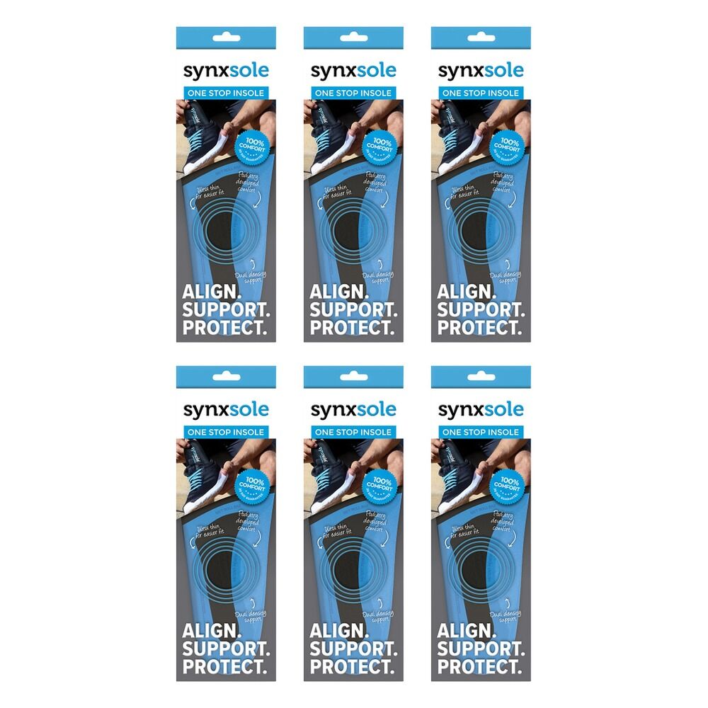 Synx Synxsole One Stop Insole Large Pack of 6