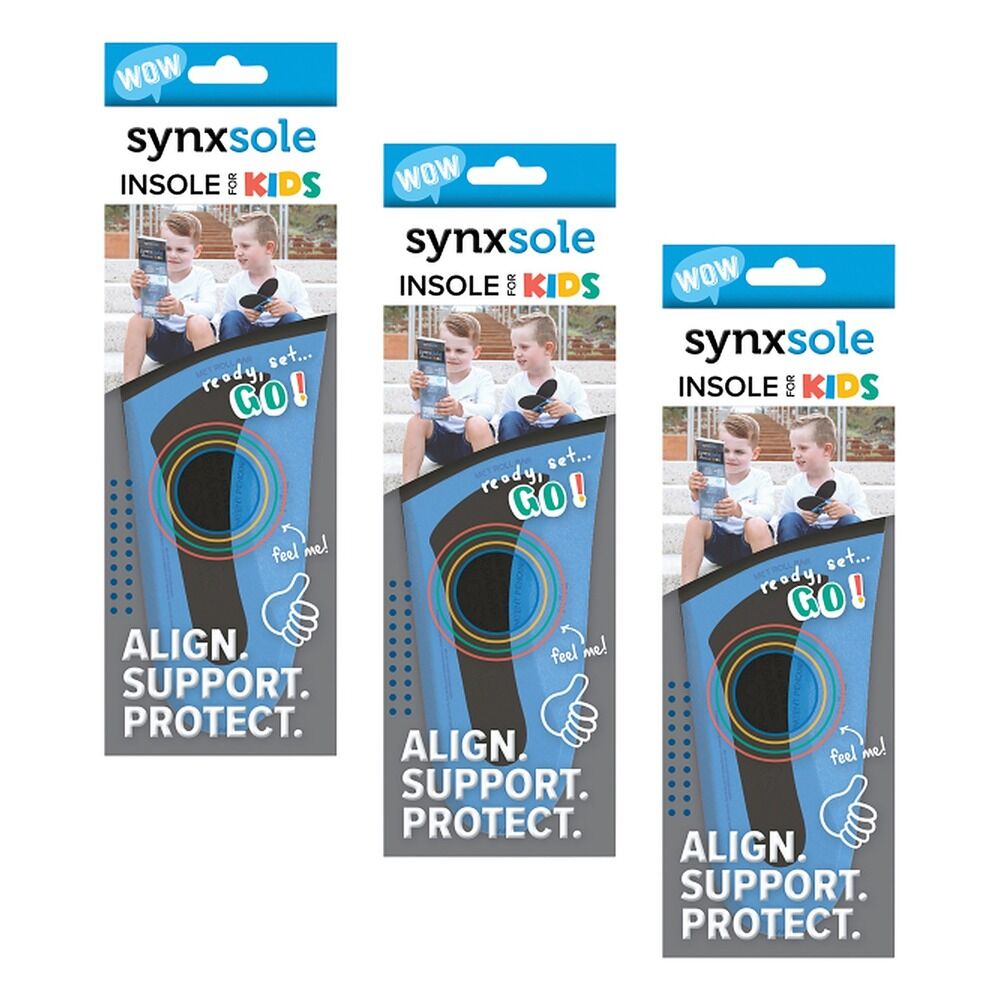 Synx Synxsole Kids Insole Medium Pack of 3