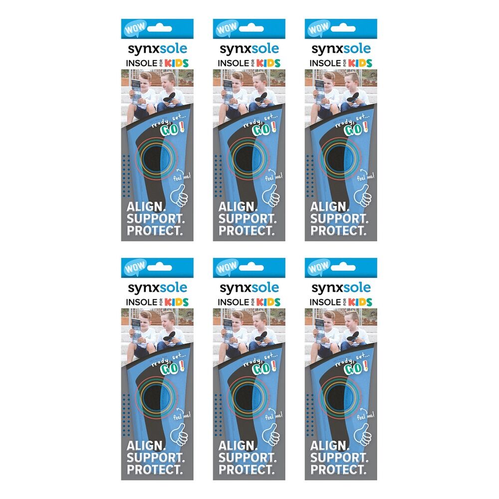 Synx Synxsole Kids Insole Large Pack of 6