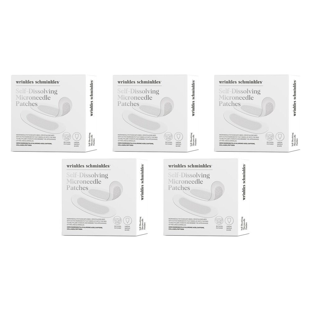 Wrinkles Schminkles Self-Dissolving Microneedle Patches 8 Pack Bundle of 5