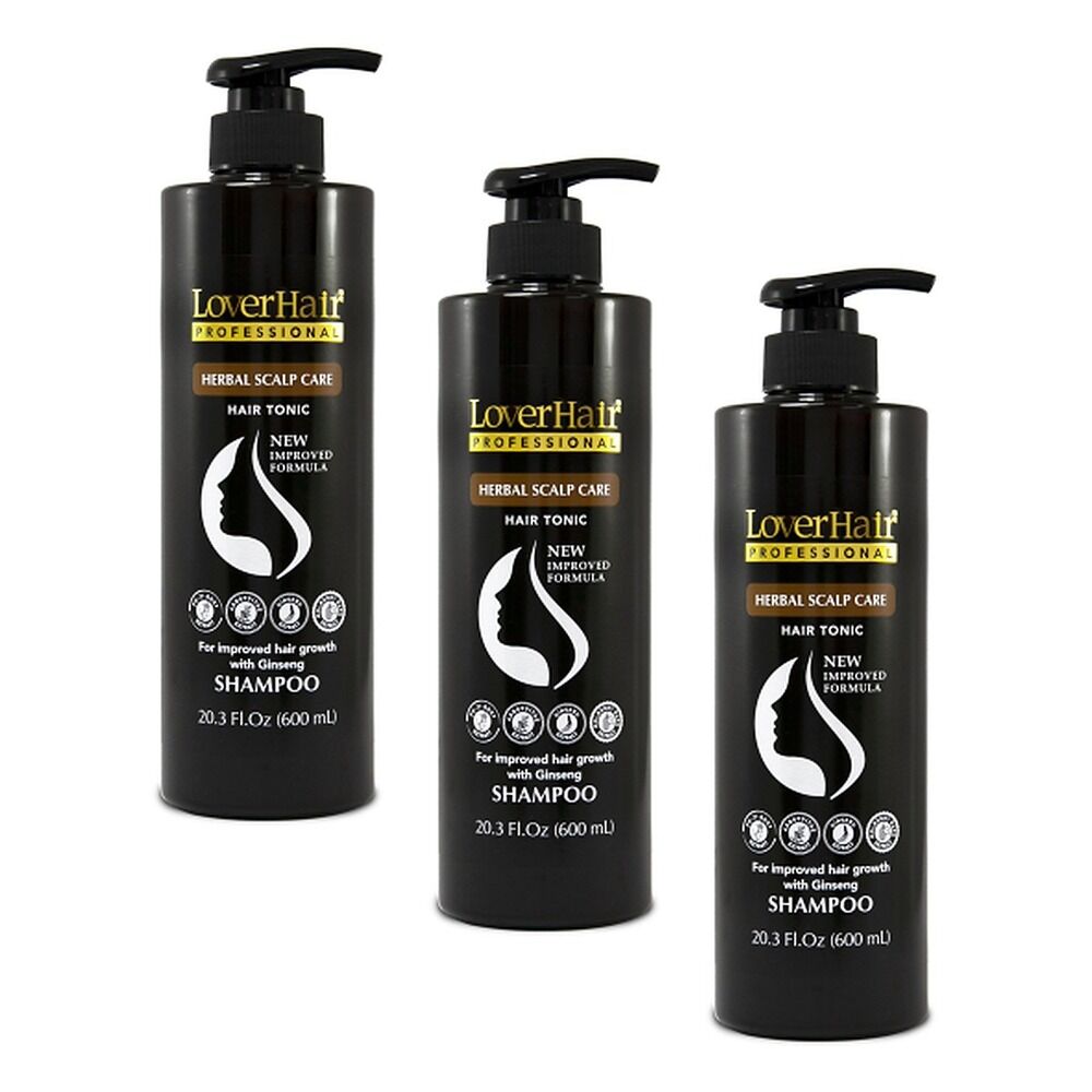 Lovercare Herbal Scalp Care Shampoo 600mL Pack of 3