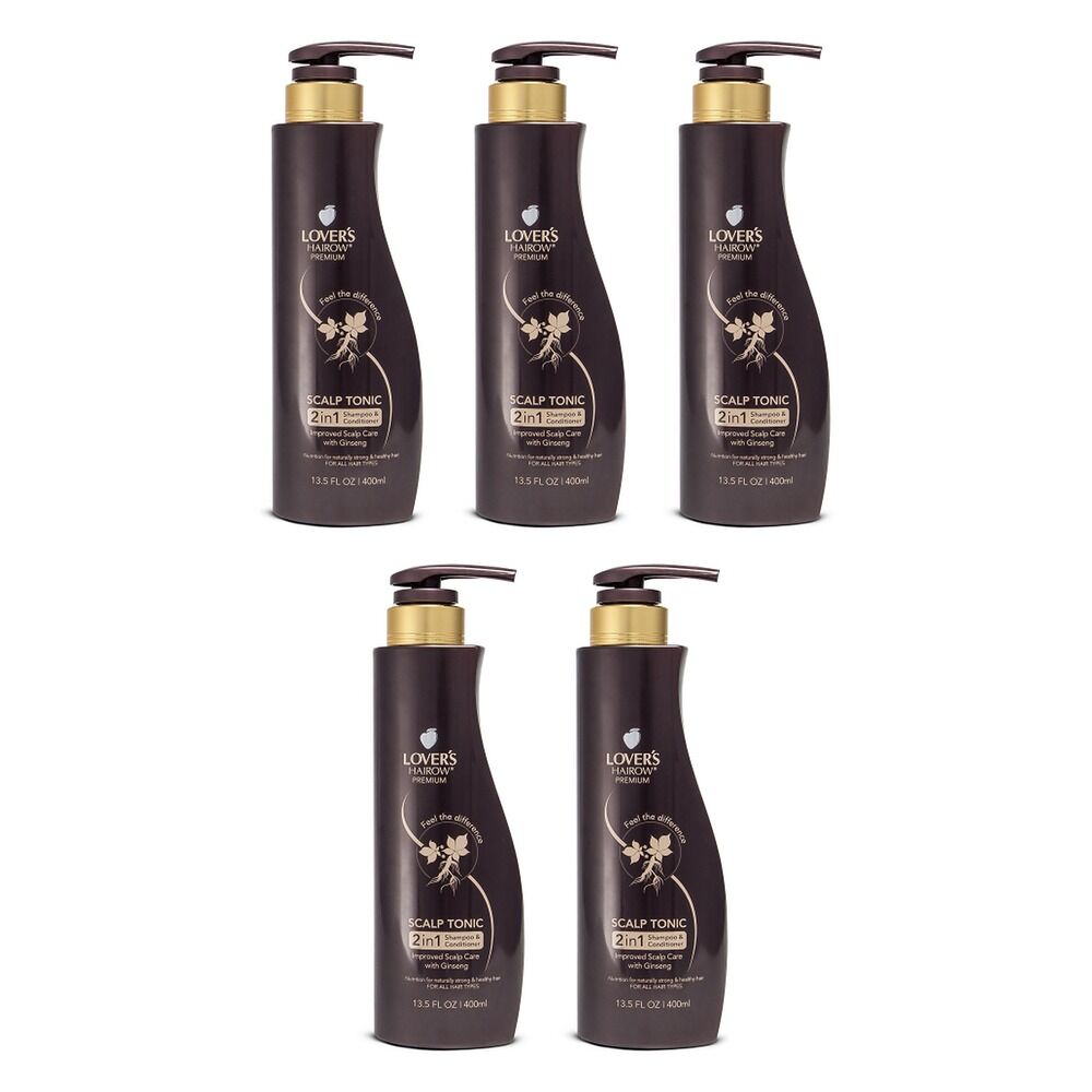 Lovercare Hairow Premium 2in1 Shampoo & Conditioner 400mL Pack of 5