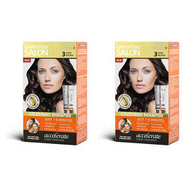 Lovercare Hair Salon Color Shampoo 3 Dark Brown Pack of 2