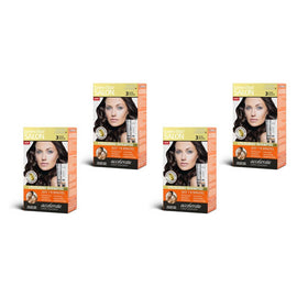 Lovercare Hair Salon Color Shampoo 3 Dark Brown Pack of 4