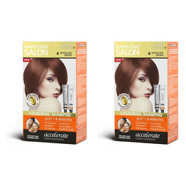 Lovercare Hair Salon Color Shampoo 4 Medium Brown Pack of 2