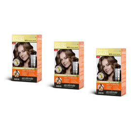 Lovercare Hair Salon Color Shampoo 4.5 Chestnut Brown Pack of 3