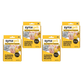 Synx Synxgeli Forefoot Cushions 2 Pack Bundle of 4