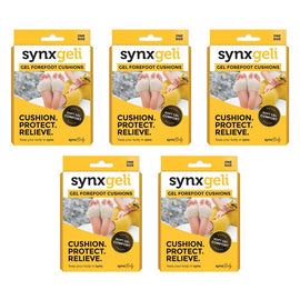 Synx Synxgeli Forefoot Cushions 2 Pack Bundle of 5