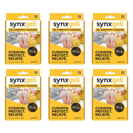 Synx Synxgeli Forefoot Cushions 2 Pack Bundle of 6