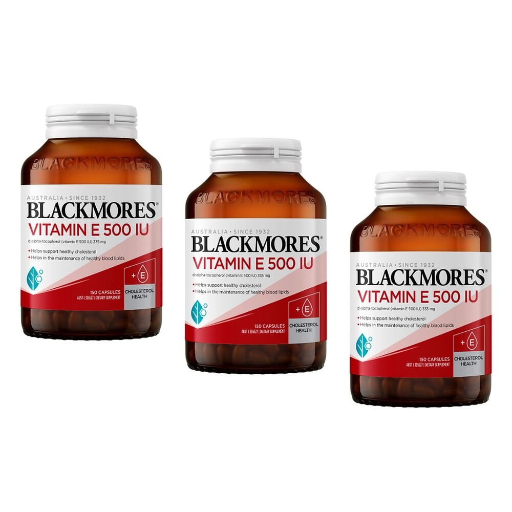 Blackmores Vitamin E 500 IU 150 Capsules Pack of 3