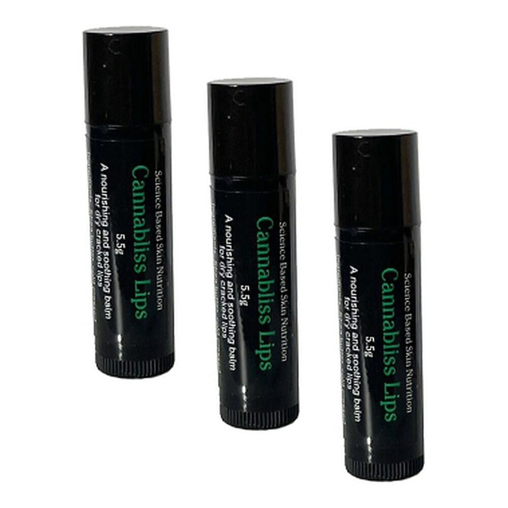 The Little Green Cream Co. Cannabliss Lips Balm 5g Pack of 3