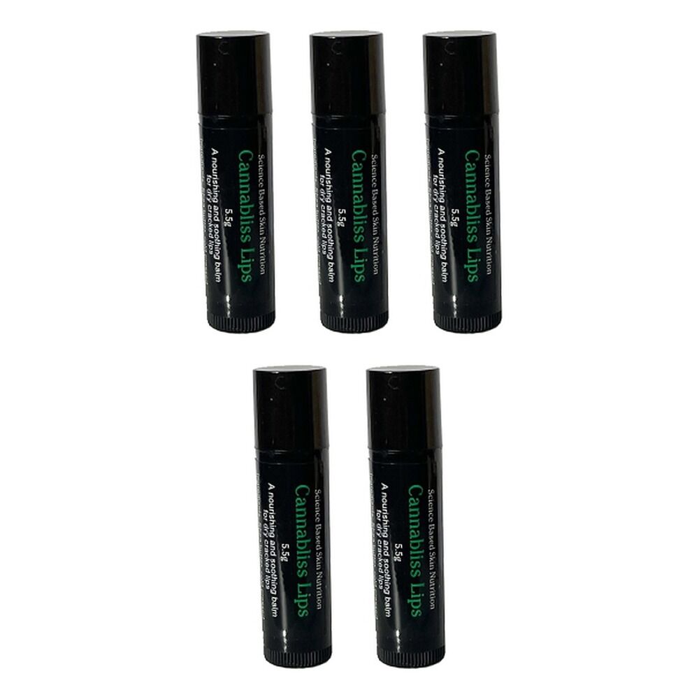 The Little Green Cream Co. Cannabliss Lips Balm 5g Pack of 5