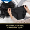 Tena Washable Absorbent Underwear Classic Black 10-12