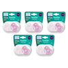 Philips Avent Soothie 0-6 Months Pink 2 Pack Bundle of 5