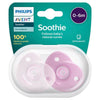 Philips Avent Soothie 0-6 Months Pink 2 Pack