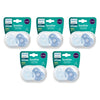 Philips Avent Soothie 0-6 Months Blue 2 Pack Bundle of 5