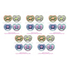 Philips Avent Ultra Air Soother Deco Mixed 6-18 Months 2 Pack Bundle of 5