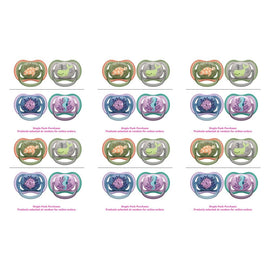 Philips Avent Ultra Air Soother Deco Mixed 6-18 Months 2 Pack Bundle of 6