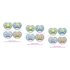 Philips Avent Ultra Air Soother Deco Mixed 0-6 Months 2 Pack Bundle of 3