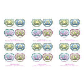 Philips Avent Ultra Air Soother Deco Mixed 0-6 Months 2 Pack Bundle of 6