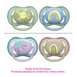 Philips Avent Ultra Air Soother Deco Mixed 0-6 Months 2 Pack
