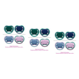 Philips Avent Ultra Air Soother Plain Mixed 6-18 Months 2 Pack Bundle of 3
