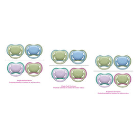 Philips Avent Ultra Air Soother Plain Mixed 0-6 Months 2 Pack Bundle of 3