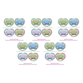 Philips Avent Ultra Air Soother Plain Mixed 0-6 Months 2 Pack Bundle of 5