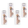 Bibs Paci Braid Blush Pack of 4