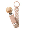 Bibs Paci Braid Blush