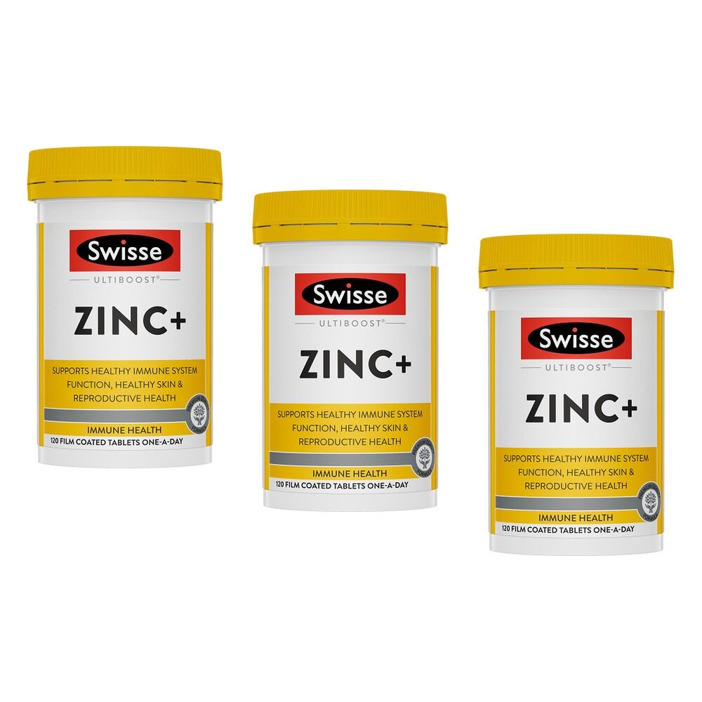 Swisse Ultiboost Zinc+ 120 Tablets Pack of 3
