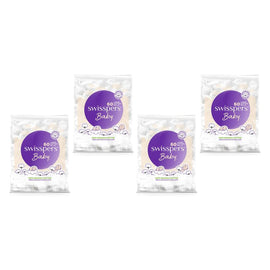 Swisspers Baby Organic Cotton Large Balls 60 Pack x 6 Bundle of 4