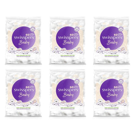 Swisspers Baby Organic Cotton Large Balls 60 Pack x 6 Bundle of 6