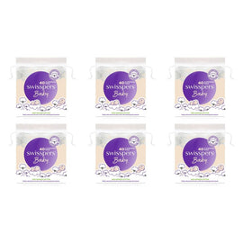 Swisspers Baby Organic Cotton Cleansing Pads 40 Pack x 4 Bundle of 6