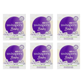 Swisspers Baby Cotton Tips Paper Stems 40 Pack x 12 Bundle of 6