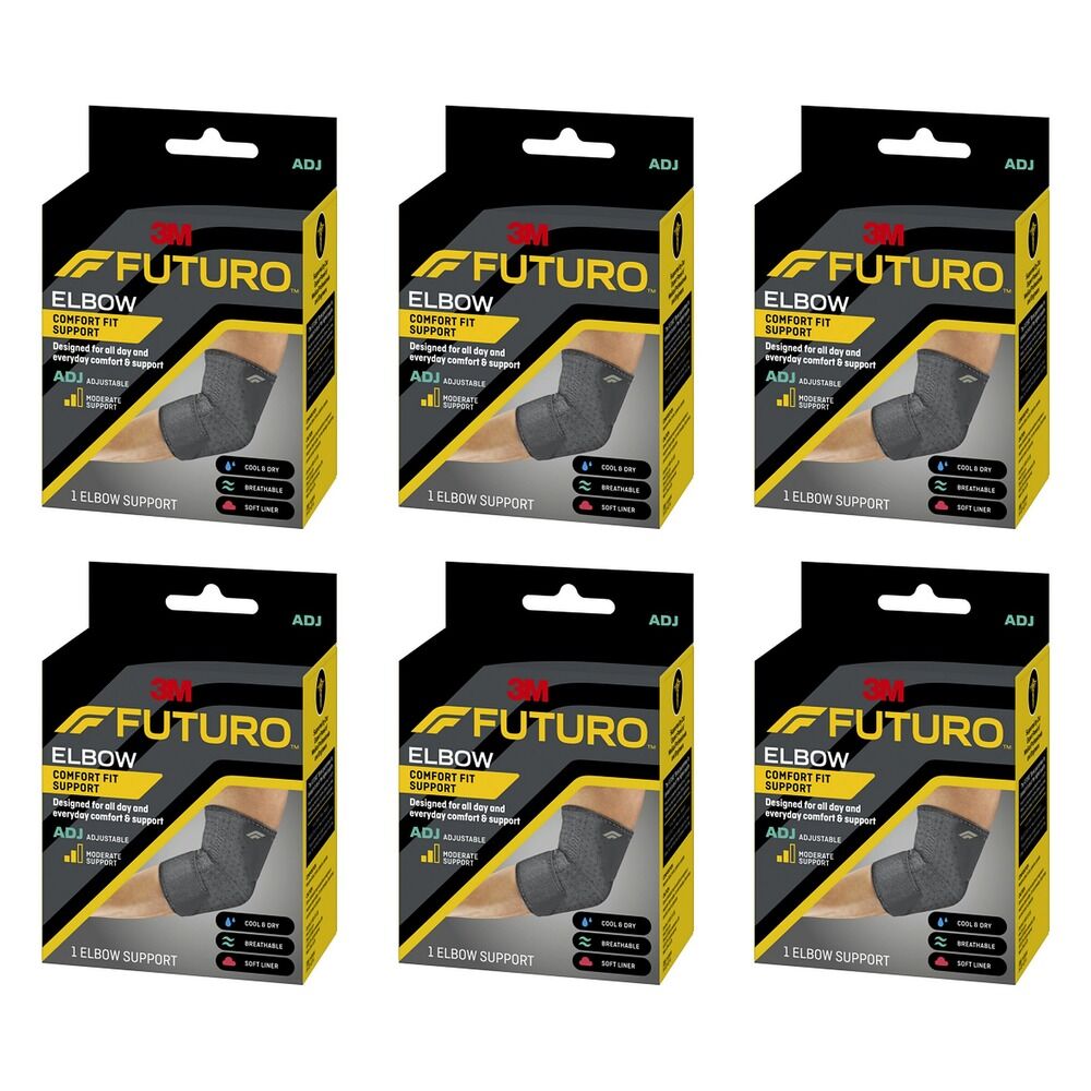 Futuro Comfort Fit Elbow Support Adjustable Pack of 6