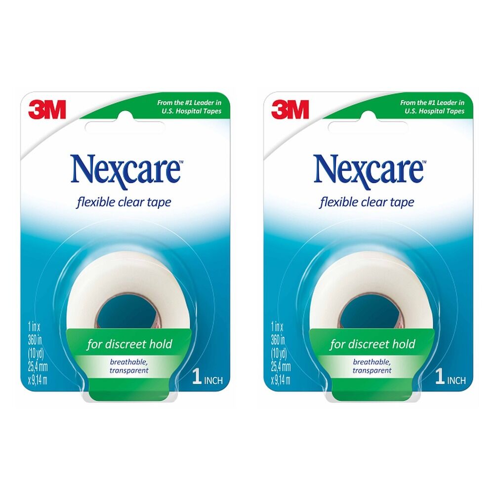 Nexcare Flexible Clear Tape 25mm Pack of 2
