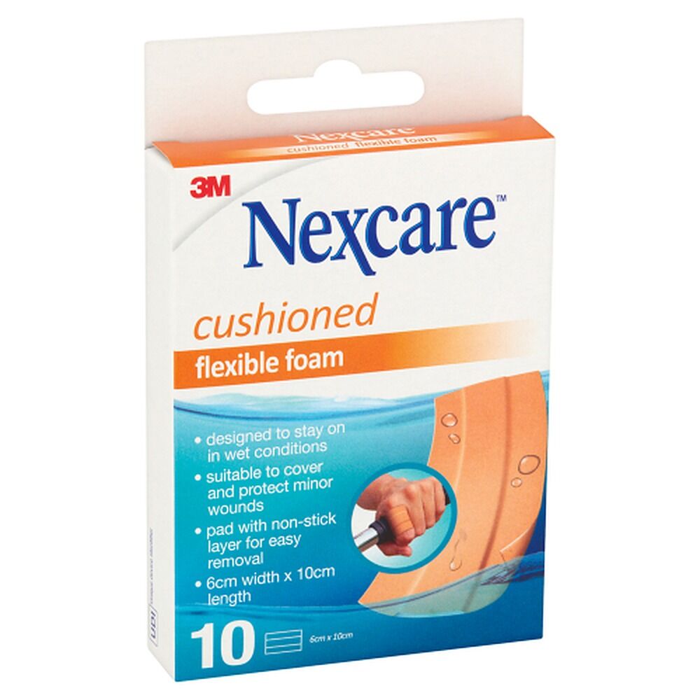 Nexcare Flexible Foam Dressing 6cm x 10cm 10 Pack